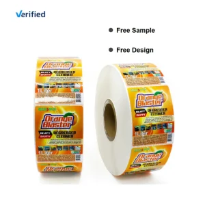 Oem Free Design White Label Products Packaging Labels Decorative Stickers