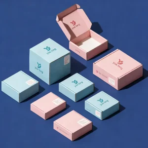 Oem Supplier Custom Logo Gift Shipping Mailing Box Eco Corrugated Paper Mailer Box Packaging for Skincare Beauty Cloth Packing