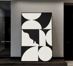 Office Workplace Style Black and White Characters Elegant Simple Atmosphere Wall Decoration Painting