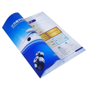 Offset Printing A4 Folded Flyer Custom Size Leaflet/flyer/brochure Printing Custom Printed Brochure with Folder