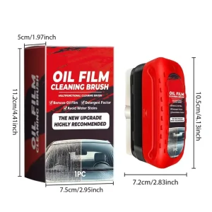Oil Film Brush Windshield & Glass Window Cleaning Kit with Detergent Factor Stain Removal Avoids Water Stains Boxed