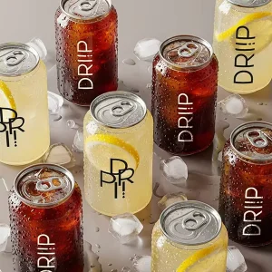 One Stop Custom Packaging Solution Clear 330 500 650ml PET Bottle Plastic Beverage Can with Pull Tab Lid Fully Automatic Sealer