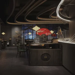 One stop Modern Restaurant Interior Design Solution Turnkey Project Custom Commercial Dining Furniture Booth Seating Set