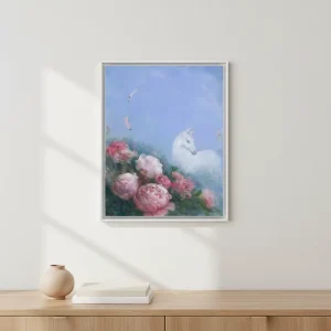 Original Hand Drawn Modern Impressionist Eco Friendly Home Decoration Flower Oil Painting Linen Customization Unique Gift