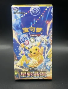 Original Pokmon Chinese Version CSV9C Starry CrHLtal Glass TCG Collectible Card Toy Booster Sealing Box