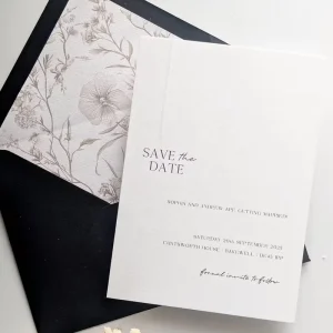 Ornate Wedding Envelopes Invitation Embossed Details, Affordable Custom Printing for Luxury Invitation Set Fast Shipping