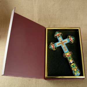 Orthodox Cross Church Metal Crafts Stone Cross Jesus Crucifix Icon Altar Cross for Church Decoration