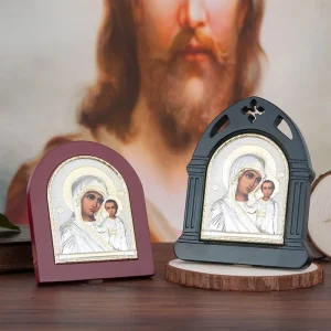 Orthodox Icon Religion Virgin Mary Picture Full Square Round Icons Church Home Decor Religious Gift