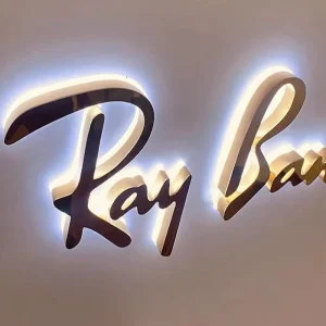 Outdoor Acrylic LED Billboard Luminous Characters IP65 Weatherproof 4500cd Brightness Customizable Size Design For Advertising