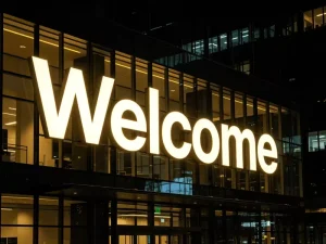 Outdoor Building Sign LED Retail Store Front Outside Signage Outdoor Shop Channel Letter Sign