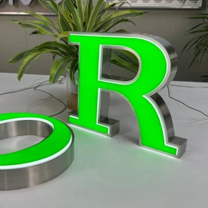 Outdoor Business Commercial Storefront Advertising Signs 3D LED Metal Channel Letter Signs with Acrylic Lighting