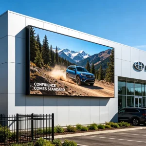 Outdoor Fixed LED Display P6 10000 1 IP65 Rust Prevention Iron Cabinet Billboard for Building Wall Advertising