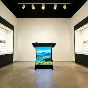 Outdoor IP65 Waterproof LED Podium Display Screen with Programmable Scrolling Text, Digital Message Board, and Customizable Size