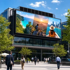 Outdoor LED Billboard P2.5/P3/P4 960x960mm IP65 Front-Access Commercial Roadside Pole Advertising Screen