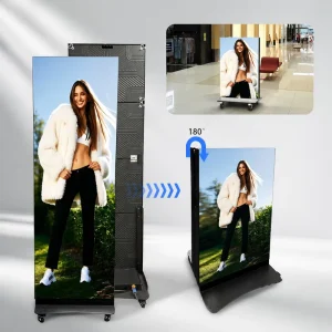 Outdoor LED Display Module Built In CMS Foldable Digital Signage Poster Indoor LED Display Screen
