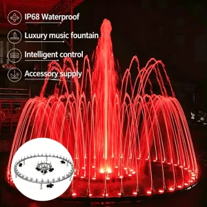 Outdoor Landscape Small Musical Fountain Stainless Steel Custom Dancing Water Show Park Yard Garden Fountain