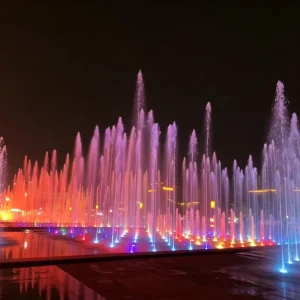 Outdoor Large Matrix Musical Fountain Full Automatic Control Water Dance System for Public Place