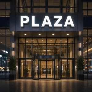 Outdoor Panneau LED Store Front Building Sign LED Retail Storefront Signage 3D Business Sign Channel Letter Signboard For PLAZA