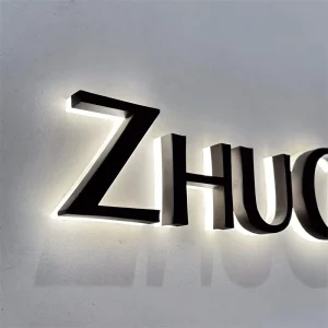 Outdoor Storefront 3D Illuminated Stainless Steel LED Letter Signs for Retail Shop Business Enhanced Visibility With Lighting