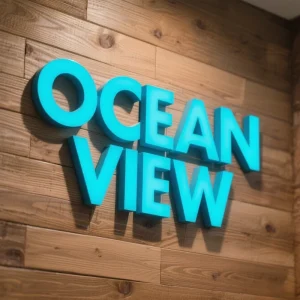 Outdoor Storefront Business Signs 3D Acrylic Company Illuminated Channel Letters Waterproof Light Outside Signage for Shop