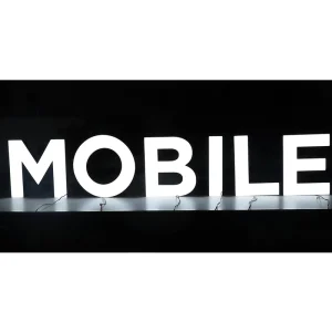 Outdoor Storefront Mobile Phone Shop Advertising LED Custom Display Letter Sign Board