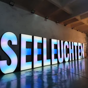 Outdoor Wall 3D RGB Business Signage Shop Logo Acrylic Channel Letters Illuminated LED Electronic Signs