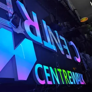 Outdoor Wall Store Front 3D Business Signage Shop Logo Acrylic Channel Letters Illuminated LED Electronic Signs