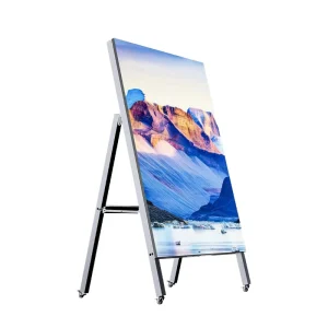 Outdoor Waterproof LED Menu Board Digital Signage for Restaurant Cafe Bar Powered Foldable Portable Advertising Display