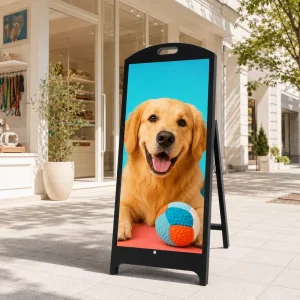 P2.5 Outdoor Advertising Machine 5000nits Sunlight Readable Freestanding Mobile LED Screen Digital Signage Event Totem