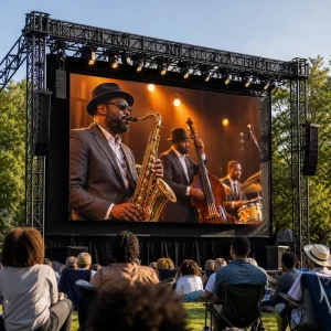 P2.604 500x500mm Curved Outdoor LED Video Wall for Concerts, Festivals, and Stages