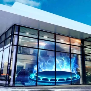 P31.25-31.25 Multi Scene Transparent Screen Custom Advertising Display for Cafe Restaurant Catering Marketing Publicity