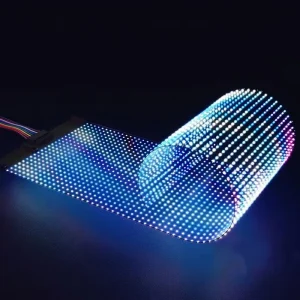 P6 Flexible LED Film Screen Bendable Transparent Smart Glass Display 1000-4000cd Remote Content Management for Offices Showrooms