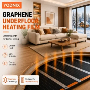 PET Graphene Heating Mat 220V Carbon Film for Bathroom Living Room Outdoor Kitchen Hotel Factory Source