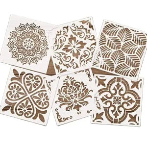 PET Material Reusable Wall Stencil Custom Shape Plastic Drawing Template for Painting