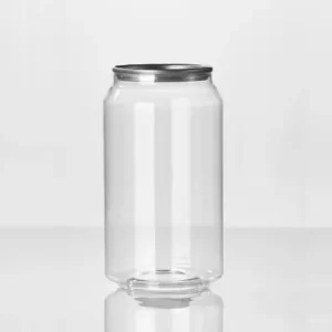 PET Plastic Can Bottles Disposable Empty Drink Containers Custom Logo Printing for Bulk Orders