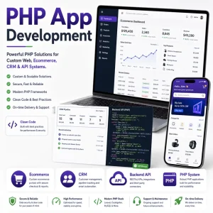 PHP Development Software for Custom Ecommerce Portal CRM Backend API Systems with MAC/Linux Support