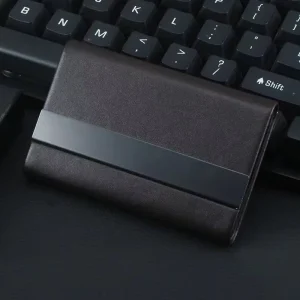 PU Business Card Holder High-end Luxury Large-capacity Design Enterprise Customized LOGO Business Gifts