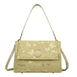 PU Leather Embroidery Print Handbag Designer Leisure Shopping Bag for Ladies for Winter Spring