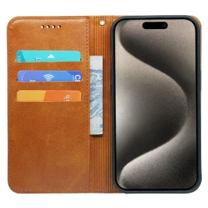 PU Leather Flip Wallet Leather Case for Samsung for Redmi Card Holder Magnetic Mobile Phone Bags for iPhone 17 16 15 14 13 12
