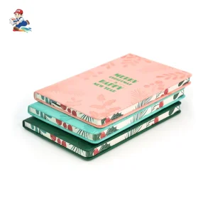 PU Leather Hard Cover Custom Notebook A6/A7 Budget Planner Sublimation Art Paper