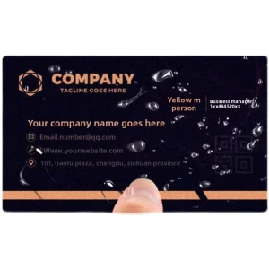 PVC Business Card Custom Digital Printing Waterproof Matte Finish High End Corporate Business Cards Double Sided Card