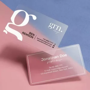 PVC Business Card Plastic Waterproof Matte