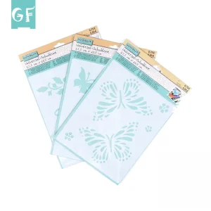 PVC Craft Sheet Reusable Decoration Plastic Wall Stencils for Paint