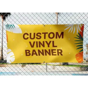 PVC Custom Printed Waterproof Portable Lightweight Weather Resistant Glossy Advertising Banner for Events