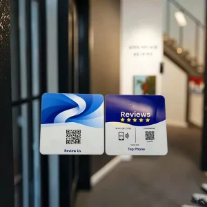 PVC RFID Programmable QR Code Scanner 13.56MHz NFC 213/215/216 Payment Social Media Comment Card Business Hotel Use Waterproof