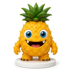 PVC Vinyl Figure Cute Pineapple Fruit Character Toy Collectible Vinyl Figurine