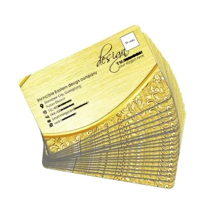 PVC Waterproof Business Cards with Custom Color Printing and Hot Stamping Design Services for High-End Business Cards