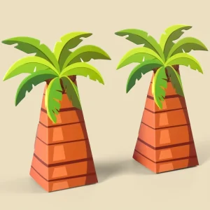 Palm Tree Shape Middle East Party Atmosphere Sense Small Candy Box Folding Small Box