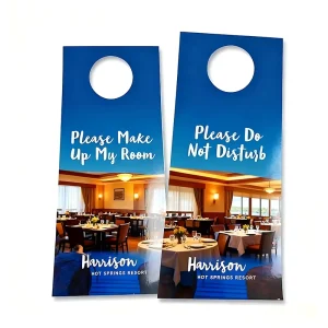 Paper Cardboard Sign Hotel Door Knob Hanger
