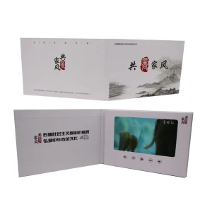 Paper Crafts Factory DIY Gift Video Business Card Digital LCD Advertising Hardcover Video Book Brochure